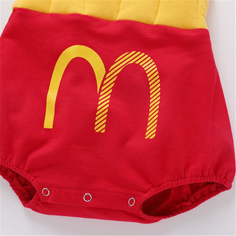 French Fry Costume Infant Jumpsuit with Cap